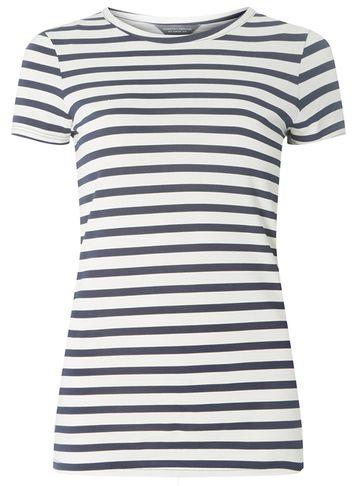 Dorothy Perkins *tall Navy Striped T-shirt