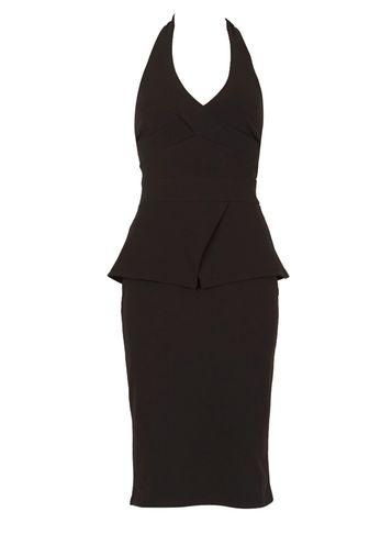 Dorothy Perkins *feverfish Black Halter Neck Dress