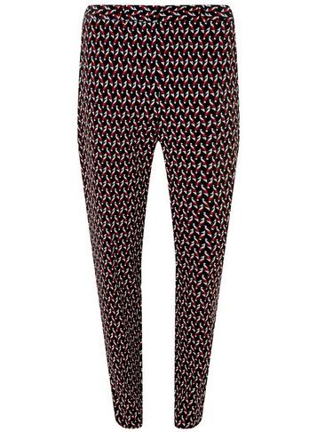 Dorothy Perkins *tall Multi Colour Geometric Print Ankle Grazer Trousers