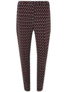 Dorothy Perkins *tall Multi Colour Geometric Print Ankle Grazer Trousers