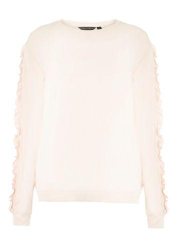 Dorothy Perkins *tall Breast Cancer Care Pink Ruffle Sleeve Jumper