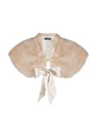 Dorothy Perkins *showcase Neutral Fur Bow Shrug