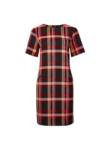 Dorothy Perkins Red And Pink Check Shift Dress
