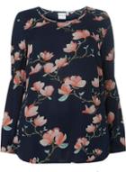 Dorothy Perkins *juna Rose Curve Black Floral Print Blouse