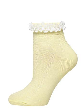 Dorothy Perkins Lemon And Cream Lace Top