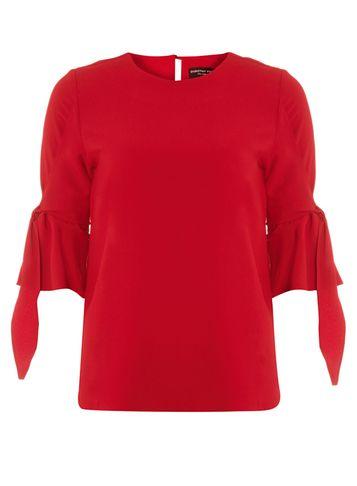 Dorothy Perkins Red Tie Detail T-shirt