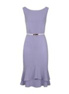 Dorothy Perkins *paper Dolls Blue Peplum Hem Pencil Dress