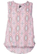 Dorothy Perkins *izabel London Curve Pink Aztec Sleeveless Top