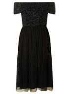 Dorothy Perkins *showcase Black 'camille' Prom Dress