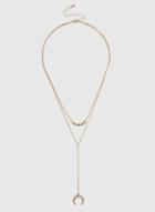 Dorothy Perkins Gold Horn Multirow Necklace