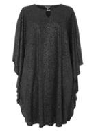 Dorothy Perkins *billie & Blossom Curve Black Glitter Overlay Dress