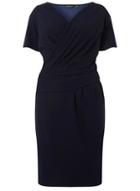 Dorothy Perkins *dp Curve Navy Wrap Scuba Dress