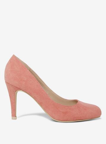 Dorothy Perkins Rose Microfibre Dallas Court Shoes