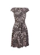 *billie & Blossom Black Ditsy Print Fit And Flare Dress