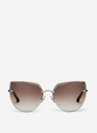 Dorothy Perkins Brown Premium Hexagonal Sunglasses