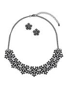 Dorothy Perkins Black Flower Jewellery Match