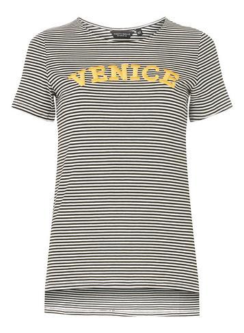 Dorothy Perkins Black Striped Venice T-shirt
