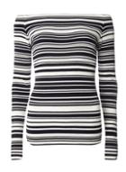 Dorothy Perkins Navy And White Stripe Bardot Jumper