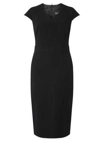 Dorothy Perkins *tall Black V-neck Pencil Dress