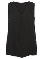 *vero Moda Black V-neck Jersey Top