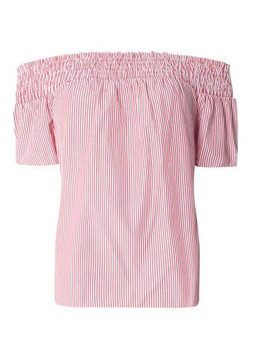 Dorothy Perkins Red Tie Back Stripe Bardot Top