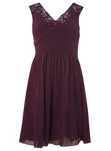 Dorothy Perkins *showcase Plum Bella Prom Dress