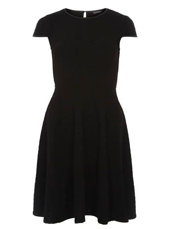Dorothy Perkins Black Ottoman Trim Dress