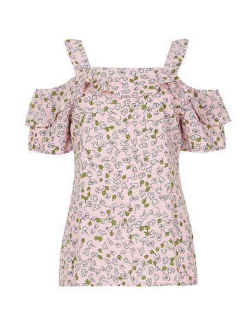 Dorothy Perkins *tenki Pink Cold Shoulder Top