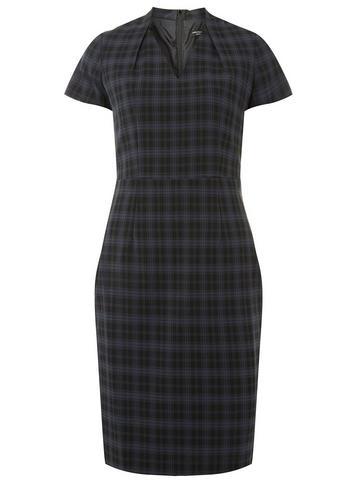 Dorothy Perkins Check Inverted Neck Dress