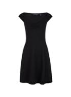 Dorothy Perkins Black Ruched Sweetheart Bardot Dress