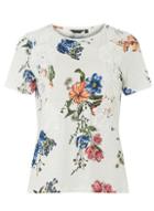 Dorothy Perkins Ivory Floral Print T-shirt