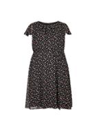 *billie & Blossom Curve Black Floral Print Dress