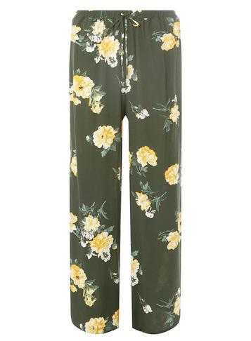 Dorothy Perkins Khaki Floral Palazzo