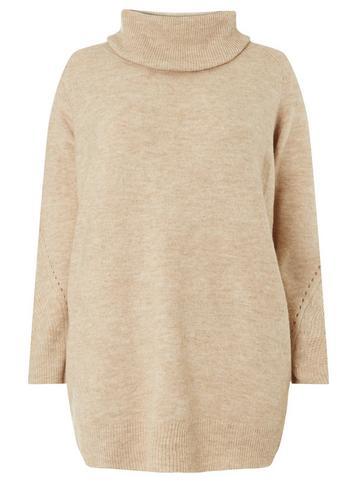 Dorothy Perkins *dp Curve Beige Cowl Neck Jumper
