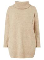 Dorothy Perkins *dp Curve Beige Cowl Neck Jumper