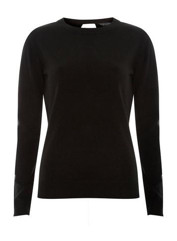Dorothy Perkins Black Soft Cash Wrap Jumper