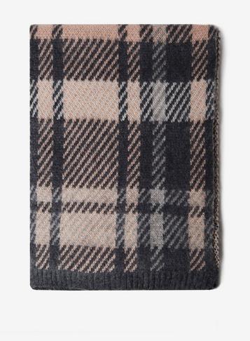 Dorothy Perkins Pink Check Knitted Scarf