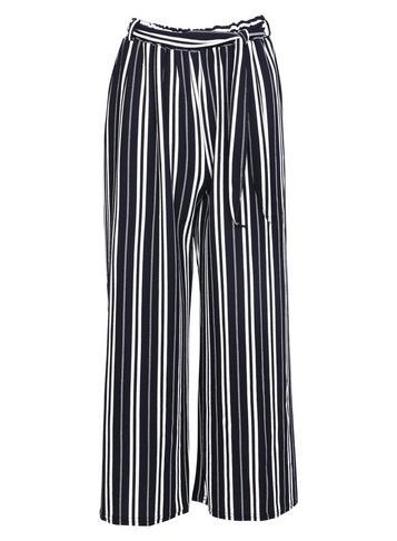 Dorothy Perkins *izabel London Navy Striped Trousers