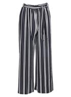Dorothy Perkins *izabel London Navy Striped Trousers