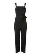 Dorothy Perkins *tall Black Pinafore Jumpsuit