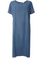 Dorothy Perkins *juna Rose Denim Blue Below The Knee Shift Dress