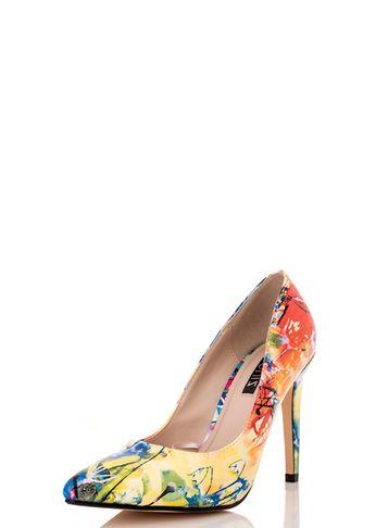 Dorothy Perkins *quiz Rio Print Court Shoes