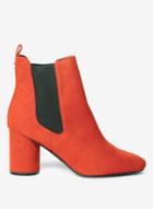 Dorothy Perkins Rust 'apricot' Round Heel Ankle Boots