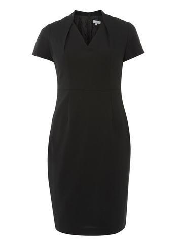 Dorothy Perkins Petite Black V-neck Bodycon Dress
