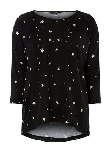 Dorothy Perkins *vero Moda Black Sleeve Christmas Top