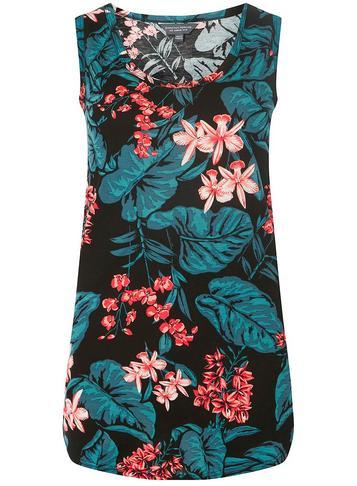Dorothy Perkins *tall Multi Coloured Tropical Print Vest