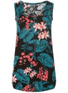 Dorothy Perkins *tall Multi Coloured Tropical Print Vest