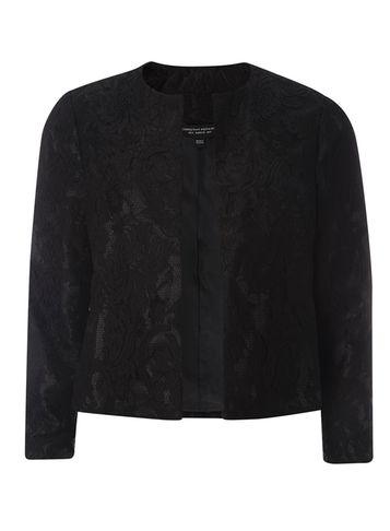 Dorothy Perkins Black Lace Crop Jacket