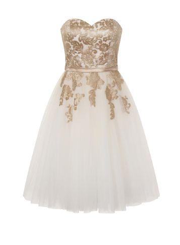 Dorothy Perkins *chi Chi London Embroidered Bandeau Dress