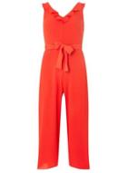 Dorothy Perkins Red Ruffle Strap Culottes Jumpsiut